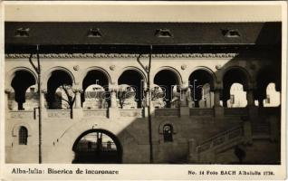 Gyulafehérvár, Alba Iulia; Biserica de incoronare / Koronázótemplom / church. Foto Bach (vágott / cut)