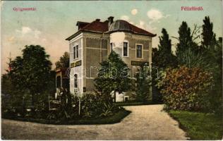 1910 Félixfürdő, Baile Felix; Gyógyszertár. Singer Ferenc kiadása / pharmacy (EK)