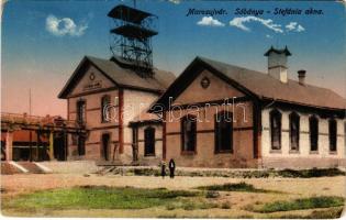 1918 Marosújvár, Uioara, Ocna Mures; Sóbánya, Stefánia akna. Veress József kiadása / salt mine (EM)
