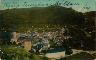 1913 Brassó, Kronstadt, Brasov; látkép. Alfred Tartler kiadása / general view (EB)