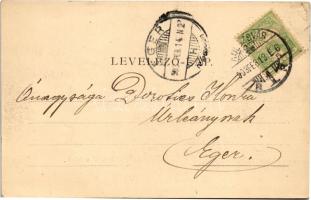 1903 Kolozsvár, Cluj; Sétatéri szökőkút. Kováts P. fiai 136. sz. / promenade, fountain (EK)