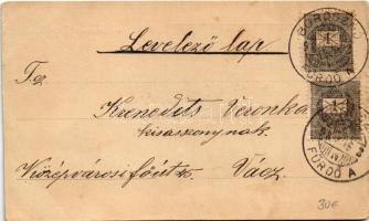 1898 (Vorläufer) Borosznófürdő, Brusno-kúpele (Borosznó, Brusznó, Brusno); A fürdőház / spa, bathhou...