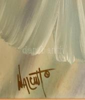 Walcutto jelzéssel: Papagájok. Olaj, vászon. Dekoratív fakeretben. 91x122 cm. KIZÁRÓLAG SZEMÉLYES ÁT...