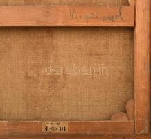 Lévay (?) Paris jelzéssel, feltehetően XIX. sz. vége/XX. sz. eleje: Portré. Olaj, vászon. Hátoldalán...