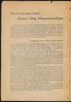 Bajcsy-Zsilinszky Endre: Német világ Magyarországon. Korunk szava népkönyvtára 12-13. sz. Bp., [1937...