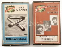 2 db kazetta: Mike Oldfield - Tubular Bells; Emerson, Lake & Palmer - Pictures At An Exhibition.