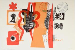 Misch Ádám (1935-1995): Szerencsekerék (Glücksrad). Szitanyomat, papír, jelzett, számozott (8/20), lapméret: 35x50 cm. Mindössze 20 példányban készült gyűjtői ritkaság!