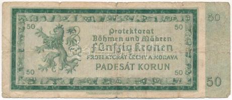 Német Harmadik Birodalom / Cseh-Morva Protektorátus 1940. 50K T:F,VG German Third Reich / Protectora...