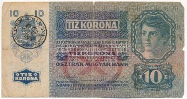 1915. 10K fekete "ROMANIA TIMBRU SPECIAL" felülbélyegzéssel T:F,VG