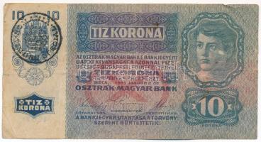 1915. 10K fekete "ROMANIA TIMBRU SPECIAL" felülbélyegzéssel T:F,VG