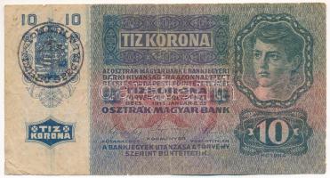 1915. 10K fekete "ROMANIA TIMBRU SPECIAL" felülbélyegzéssel T:F,VG