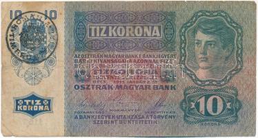 1915. 10K fekete "ROMANIA TIMBRU SPECIAL" felülbélyegzéssel T:F fo.