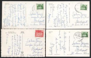 cca 1964-1968 Gyergyai Albert (1893-1981) író, irodalomtörténész saját kézzel írt sorai, képeslapoko...