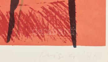 Misch Ádám (1935-1995): Motívumok (cím nélkül). Szitanyomat, papír, jelzett, művészpéldány e.a. jelz...