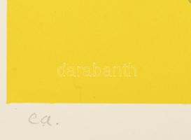 Misch Ádám (1935-1995): Motívumok (cím nélkül). Szitanyomat, papír, jelzett, művészpéldány e.a. jelz...