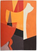 Misch Ádám (1935-1995): Gyermekévek, 1970-es évek. Olaj, karton, jelezve középen lent, hátoldalán Misch Ádám autográf feliratával, 33x24 cm.