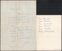 cca 1963-1971 Illés Endre (1902-1986) író, drámaíró, műfordító, műkritikus, a Szépirodalmi Könyvkiad...