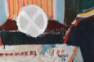 Misch Ádám (1935-1995): Madár, 1973. Olaj, vászon, jelezve középen jobbra lent, hátoldalán Misch Ádá...