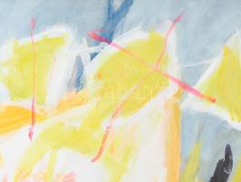 Misch Ádám (1935-1995): Már megint, 1987. Akril, vászon, jelezve középen lent, hátoldalán Misch Ádám...