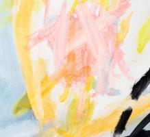 Misch Ádám (1935-1995): Már megint, 1987. Akril, vászon, jelezve középen lent, hátoldalán Misch Ádám...