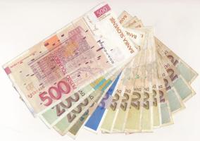 Szlovénia 1992. 10T (5x) + 20T (6x) + 50T + 100T + 1997. 200T (2x) + 2001. 500T T:F
Slovenia 1992. ...