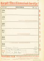 1940 Filmművészeti évkönyv. XXI. évf. Szerk.: Lajta Andor. Bp., 1940, Szerzői kiadás, XXIV+307 p. Ko...