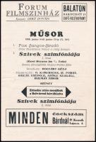 1930 Forum Revü, a Forum Filmszínház műsorújsága