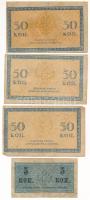 Orosz Birodalom 1915. 5k + 50k (3x) T:F Russian Empire 1915. 5 Kopecks + 50 Kopecks (3x) C:F