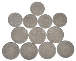 Svájc 1968-1986. 1Fr Cu-Ni (5xklf) + 1968-1990. 2Fr Cu-Ni (7xklf) T:AU,XF Switzerland 1968-1986. 1 Franc Cu-Ni (5xdif) + 1968-1990. 2 Francs Cu-Ni (7xdiff) C:AU,XF