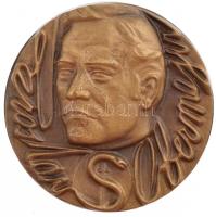 Csehszlovákia 1981. &quot;Jaroslav Obermajer&quot; kétoldalas Br emlékérem. Szign.:Sindelar (50mm) T:1- kis patina, ü. Czechoslovakia 1981. &quot;Jaroslav Obermajer&quot; two-sided Br commemorative medallion. Sign.:Sindelar (50mm) C:AU small patina, ding