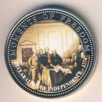 Libéria 2001. 10$ "A szabadság pillanatai - Függetlenségi Nyilatkozat" multicolor T:PP