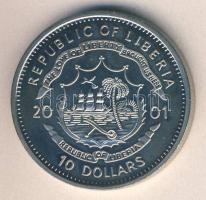 Libéria 2001. 10$ "A szabadság pillanatai - Ülő Bika" multicolor T:PP