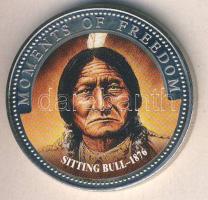 Libéria 2001. 10$ "A szabadság pillanatai - Ülő Bika" multicolor T:PP