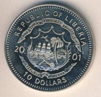 Libéria 2001. 10$ "A szabadság pillanatai - Maratoni csata" multicolor T:PP