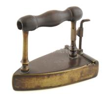 Antik bronz rézbetétes vasaló eredeti betéttel. 16 cm