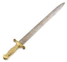 Kard, tűzoltókard bronz, jelzés nélkül. 56 cm XIX.sz.