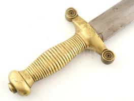 Kard, tűzoltókard bronz, jelzés nélkül. 56 cm XIX.sz