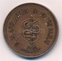 Lessenyei Márta (1930-) 1995. "II. Alapellátási Kongresszus - Budapest" egyoldalas bronz e...