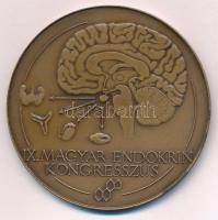 Lapis András (1942-) 1979. "IX. Magyar Endokrin Kongresszus / Szeged" kétoldalas Br emlékérem (69mm) T:1- kis patina, ph