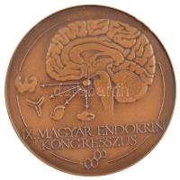 Lapis András (1942-) 1979. "IX. Magyar Endokrin Kongresszus / Szeged" kétoldalas Br emléké...