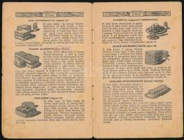 cca 1920-1930 Váncza Kincses receptkönyv, 100 süteményrecept, 100 képpel, megviselt állapotban, 28p