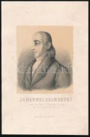 1859 Szombathi János (1749-1823) professzor a Sárospataki Református Főiskola tanára, litográfia, 22,5×14,5 cm