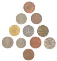 ~1960-1980. 11 darabos külföldi fém és bronz emlékérem tétel kapszulában T:1-
~1960-1980. 11 pcs fo...