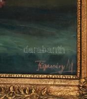 Füzesséry Magda (1894-1975): Csendélet. Olaj, vászon. Jelezve jobbra lent. Dekoratív fakeretben. 64x...