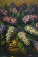 Füzesséry Magda (1894-1975): Csendélet. Olaj, vászon. Jelezve jobbra lent. Dekoratív fakeretben. 64x...