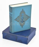 A boldogságos Szűz Mária élete, tisztelete, szenthelyei, legendái. Szerk.: Lévay Mihály. A könyvdíszeket és a könyv kötését Surányi István tervezete és rajzolta. Bp., [1934], Franklin, 511 p. +18 t. Eredeti, 1935-ös számlával. Kiadói dúsan aranyozott, festett egészvászon-kötésben, sérült papír védőborítóban, kiadói védődobozban, kissé kopott, kissé foltos borítóval és védődobozzal.