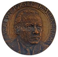 Kalmár Márton (1946-) 1989. &quot;Szabon József emlékérem / A fül-orr-gége klinika igazgatója 1960-1977&quot; kétoldalas bronz emlékérem (90mm) T:1- kis patina