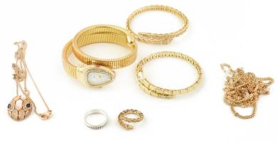 Vegyes bizsu ékszer tétel, jó állapotban, kis kopásnyomokkal