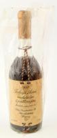 1952 Tokaji Aszú muskotályos 4 puttonyos muzeális édes fehérbor, 13,5%, szakadozott fóliában, 0,5l.
