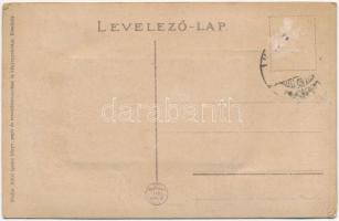 Keszthely, Festetics kastély. leporellólap 10 képpel, Mérei Ignác kiadása (EK)